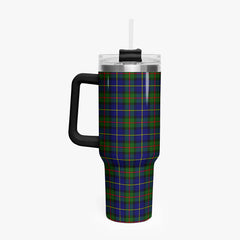 McLeod of Harris Modern Tartan Crest 40 oz Insulated Tumbler with Handle