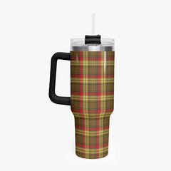 McMillan Old Weathered Tartan Crest 40 oz Insulated Tumbler with Handle