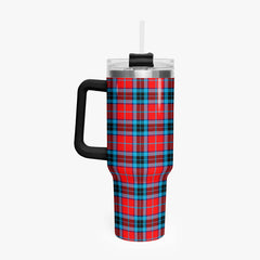 McTavish Modern Tartan Crest 40 oz Insulated Tumbler with Handle