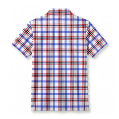 Boswell Modern Tartan Crest Birdseye Mesh Polo Shirt