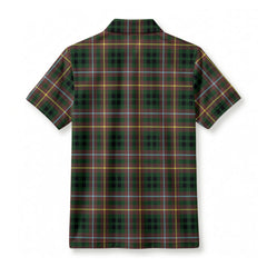 Buchanan Hunting Tartan Crest Birdseye Mesh Polo Shirt