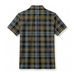 Campbell Argyll Weathered Tartan Crest Birdseye Mesh Polo Shirt