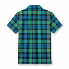 Gunn Ancient Tartan Crest Birdseye Mesh Polo Shirt