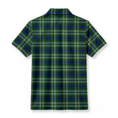 Learmonth Tartan Crest Birdseye Mesh Polo Shirt
