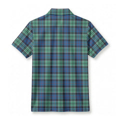 Leslie Hunting Ancient Tartan Crest Birdseye Mesh Polo Shirt
