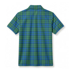 Lockhart Tartan Crest Birdseye Mesh Polo Shirt
