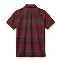 Lyall Tartan Crest Birdseye Mesh Polo Shirt