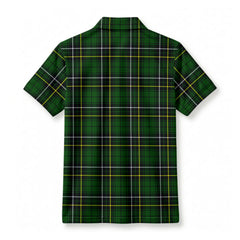 MacAlpine Modern Tartan Crest Birdseye Mesh Polo Shirt