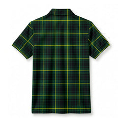 MacArthur Modern Tartan Crest Birdseye Mesh Polo Shirt