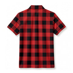 MacGregor Rob Roy Modern Tartan Crest Birdseye Mesh Polo Shirt