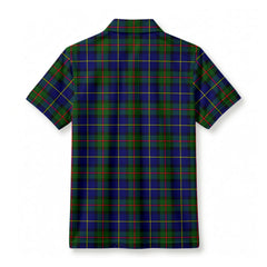 MacLeod of Harris Modern Tartan Crest Birdseye Mesh Polo Shirt