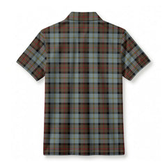 MacLeod of Harris Weathered Tartan Crest Birdseye Mesh Polo Shirt