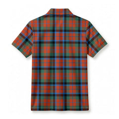 MacNaughton Ancient Tartan Crest Birdseye Mesh Polo Shirt