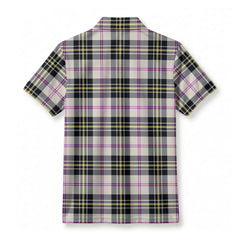 MacPherson Dress Ancient Tartan Crest Birdseye Mesh Polo Shirt