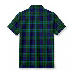 McCallum Modern Tartan Crest Birdseye Mesh Polo Shirt