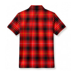 McIvor Tartan Crest Birdseye Mesh Polo Shirt