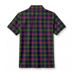 McLennan Modern Tartan Crest Birdseye Mesh Polo Shirt