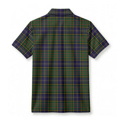 McMillan Hunting Modern Tartan Crest Birdseye Mesh Polo Shirt