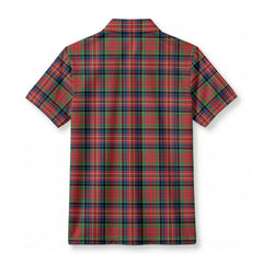 McPherson Ancient Tartan Crest Birdseye Mesh Polo Shirt