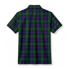 Mitchell Tartan Crest Birdseye Mesh Polo Shirt