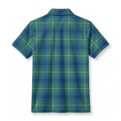 Oliphant Ancient Tartan Crest Birdseye Mesh Polo Shirt