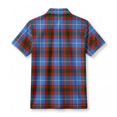 Pennycook Tartan Crest Birdseye Mesh Polo Shirt