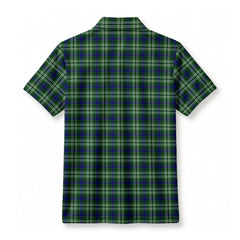 Spottiswood Tartan Crest Birdseye Mesh Polo Shirt