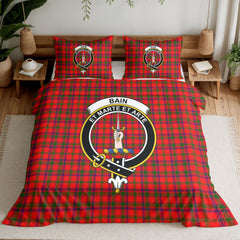 Bain Tartan Crest Bedding Set