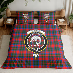 Carrick District Tartan Crest Bedding Set