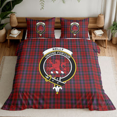 Kelly of Sleat Red Tartan Crest Bedding Set
