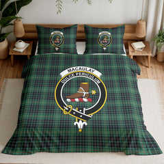 MacAulay Hunting Ancient Tartan Crest Bedding Set