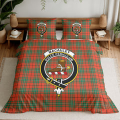 MacAuley Ancient Tartan Crest Bedding Set