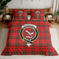MacDougall Modern Tartan Crest Bedding Set