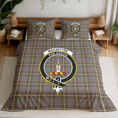 MacIntyre Hunting Weathered Tartan Crest Bedding Set