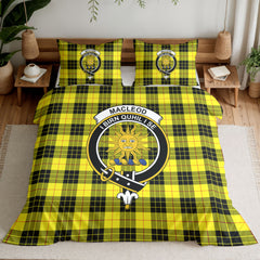MacLeod of Lewis Modern Tartan Crest Bedding Set