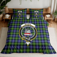McNeil of Barra Modern Tartan Crest Bedding Set