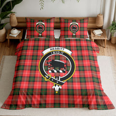 Nesbitt Modern Tartan Crest Bedding Set