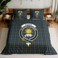 Purves Tartan Crest Bedding Set