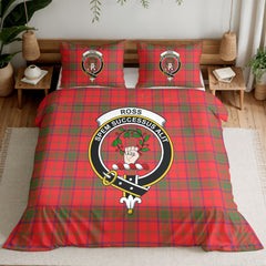 Ross Modern Tartan Crest Bedding Set