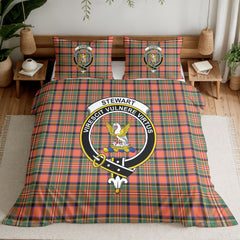 Stewart Royal Ancient Tartan Crest Bedding Set