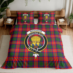 Wauchope (or Waugh) Tartan Crest Bedding Set