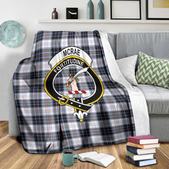 McRae Dress Modern Tartan Crest Blanket