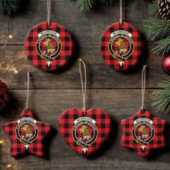 McGregor Rob Roy Modern Tartan Crest Christmas Ceramic Ornament