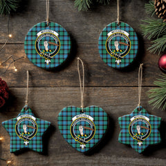 Mitchell Ancient Tartan Crest Christmas Ceramic Ornament