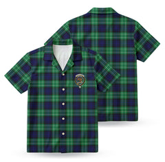 Abercrombie Tartan Crest Hawaiian Shirt