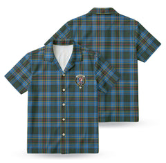 Cockburn Modern Tartan Crest Hawaiian Shirt