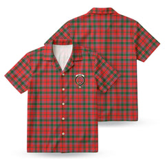 Dalziel Modern Tartan Crest Hawaiian Shirt