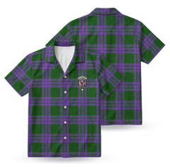 Elphinstone Tartan Crest Hawaiian Shirt