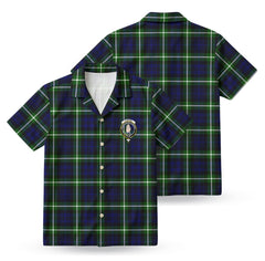 Lamont Modern Tartan Crest Hawaiian Shirt