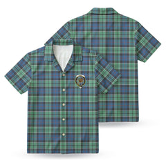 Leslie Hunting Ancient Tartan Crest Hawaiian Shirt